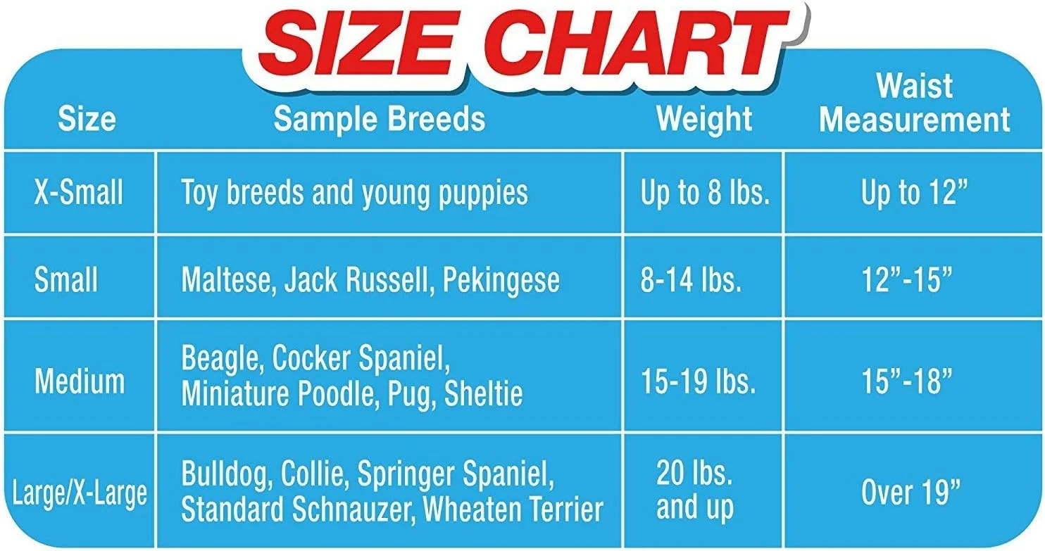 پوشک سگ یکبار مصرف سایز کوچک فور پاوز (بسته 3 عددی)