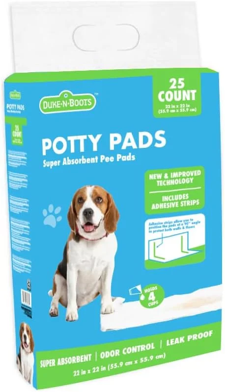 پدهای آموزشی سگ Duke-N-Boots با چسب، 25 عددی