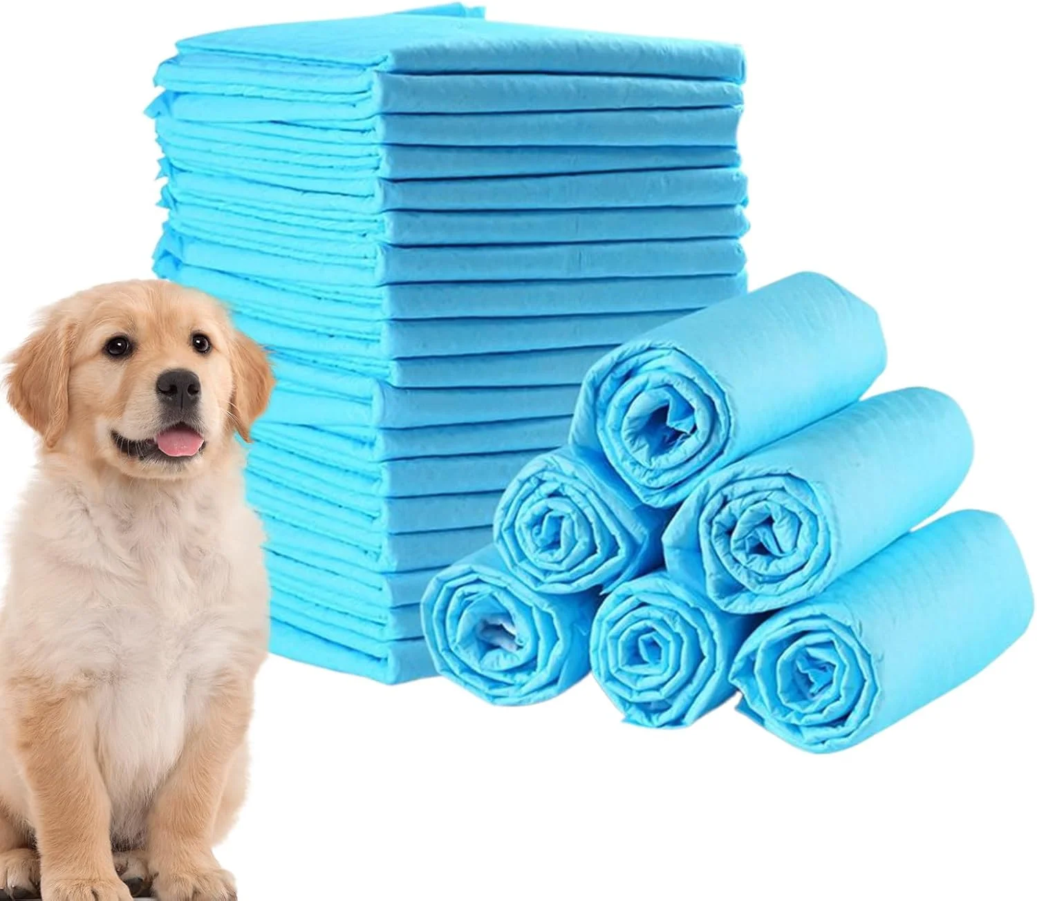 پدهای ادرار توله سگ، پدهای دستشویی برای سگ ها | 100 عددی از بین برنده بو، فوق العاده جاذب، لوازم حیوانات خانگی برای آموزش دستشویی حیوانات کوچک، گربه ها، بچه گربه ها، همه نژادها