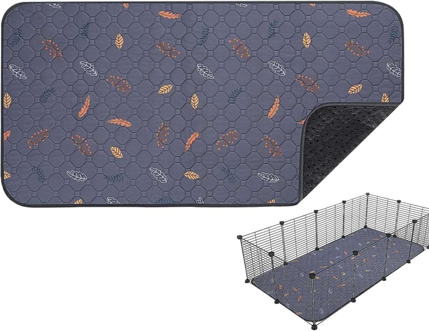 پد ادرار سگ | زیرانداز ضد آب و ضد لغزش برای ادرار بچه گربه | زیرانداز ضد آب برای خرگوش، مناسب برای مبل، تخت، قفس همستر، مبلمان، صاحبان توله سگ، آپارتمان، افراد پرمشغله و استفاده در شب