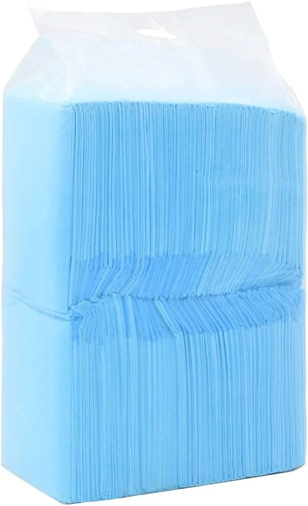 پدهای آموزشی حیوانات خانگی آبی و سفید، سایز 90x60 سانتی متر، 100 عددی، پارچه نبافته