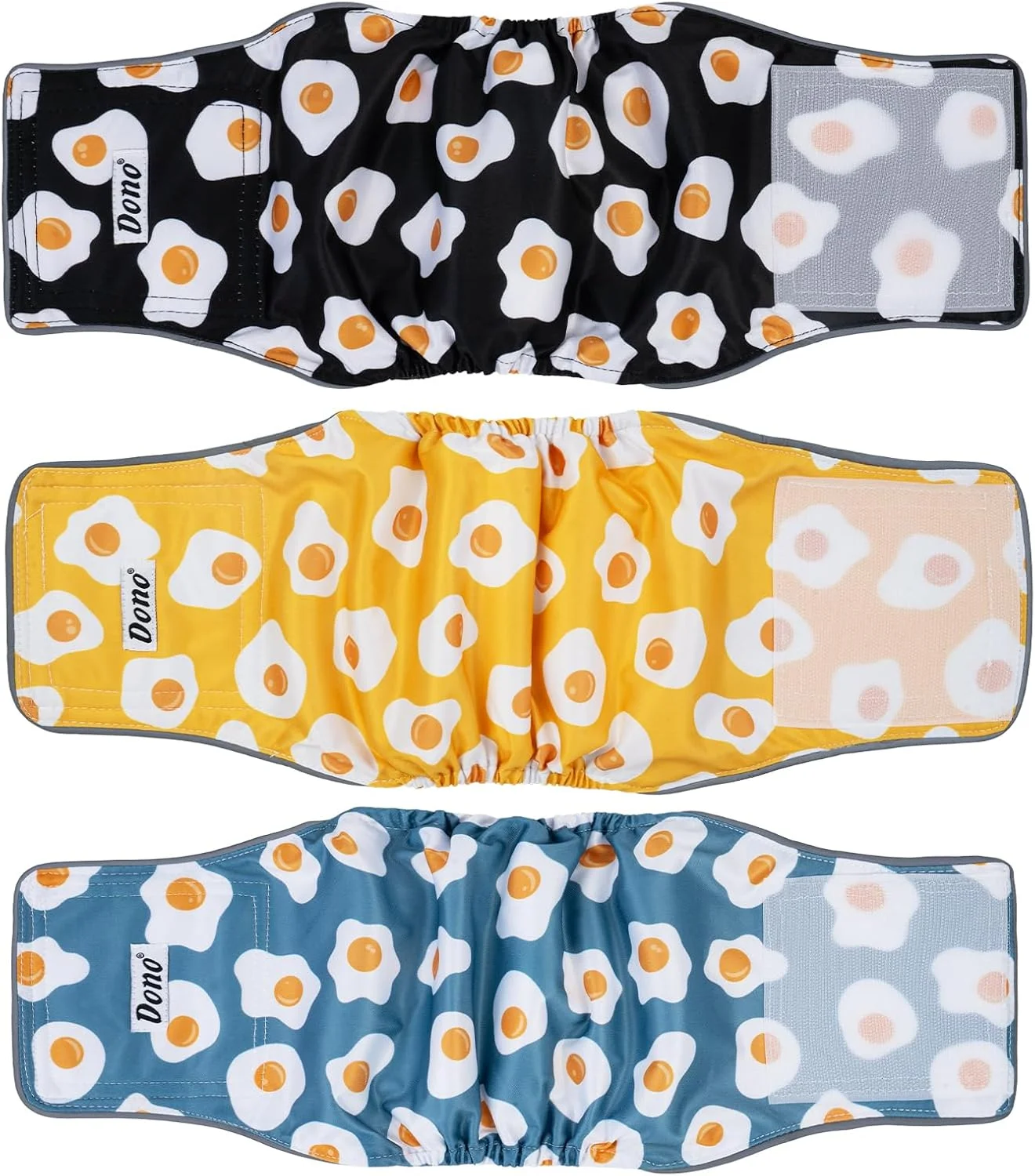 پوشک سگ نر قابل شستشو Dono، بسته 3 عددی کمربند شکمی سگ نر با جذب فوق العاده، شورت بهداشتی سگ برای سگ های کوچک، متوسط و بزرگ