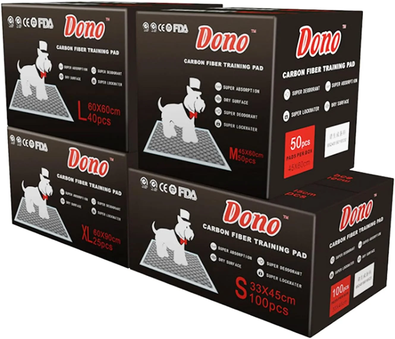 پدهای آموزشی سگ و حیوانات خانگی دونو، راحت و مطمئن (متوسط)