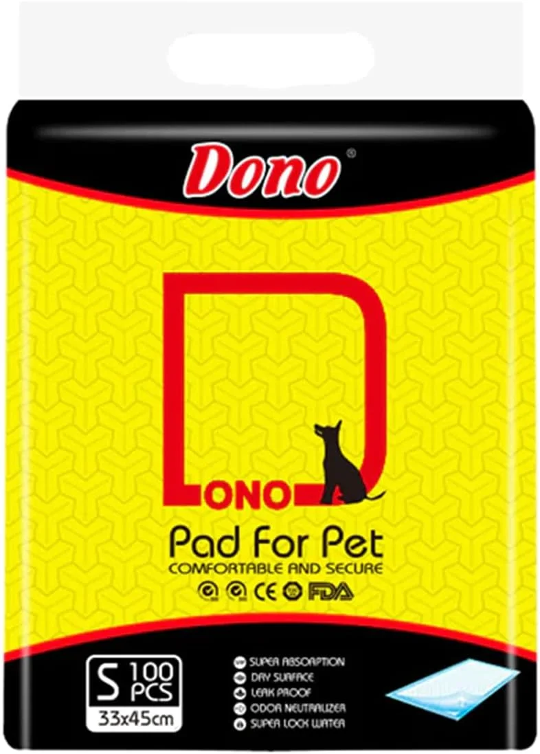 پدهای آموزشی سگ DONO، راحت و مطمئن، 100 عددی، سایز کوچک 33*45 سانتی متر