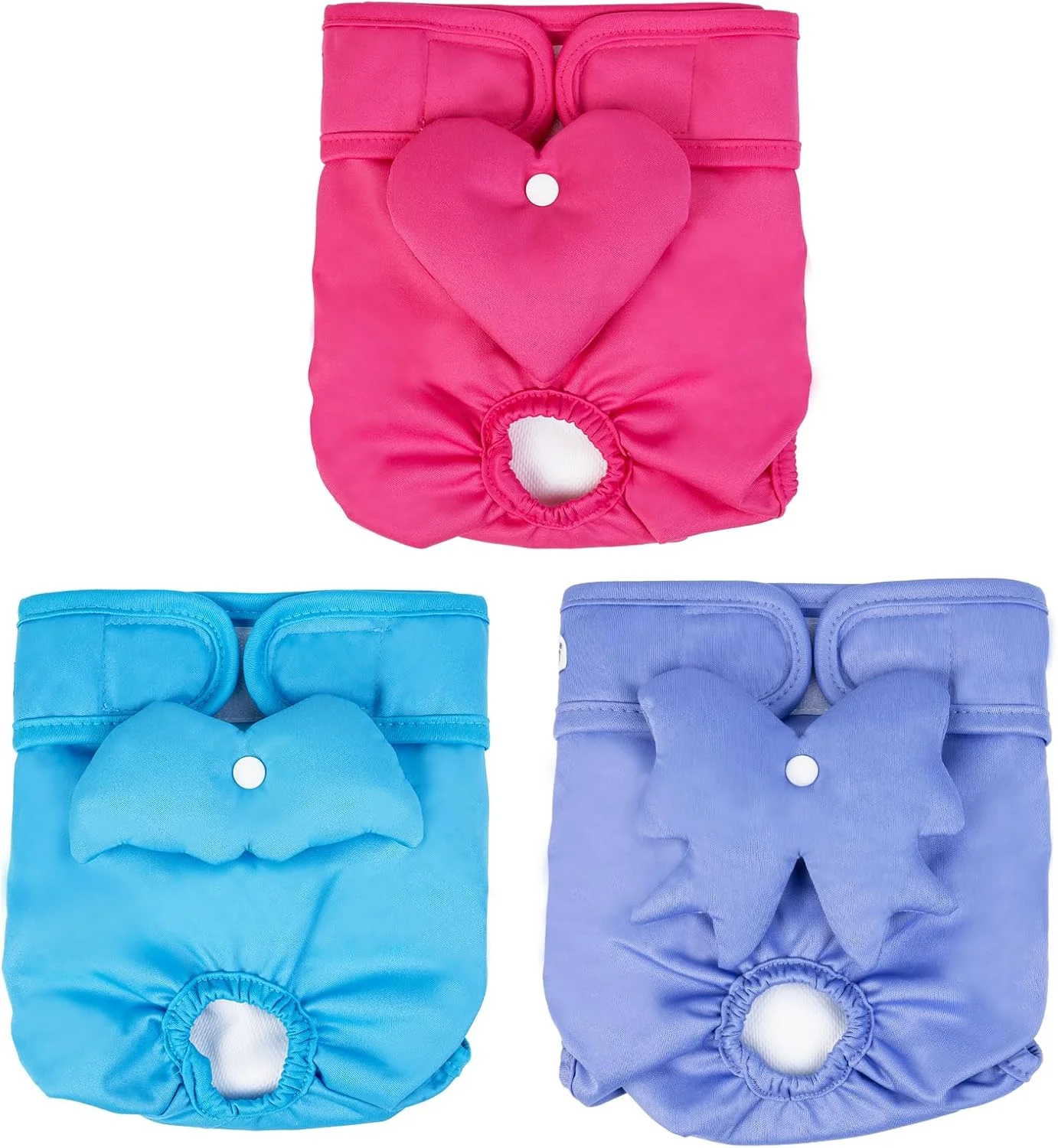 شورت بهداشتی سگ ماده Dono، 3 عدد، شورت فصلی سگ قابل استفاده مجدد برای سگ های ماده، شورت قاعدگی سگ، پوشک سگ ماده، پوشک توله سگ برای بی اختیاری، مسافرت، XS، S، M، L
