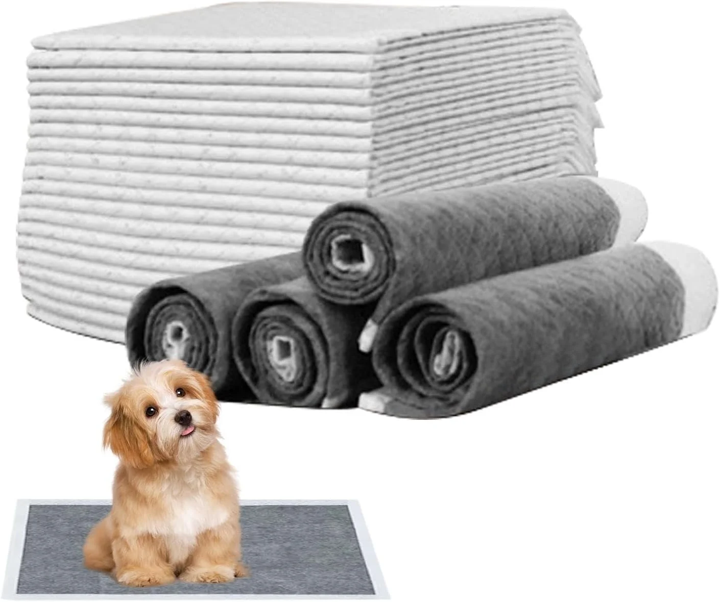 پدهای آموزشی سگ - جاذب ادرار و مدفوع زغالی | پدهای خشک شونده سریع و ضد نشت برای توله سگ ها