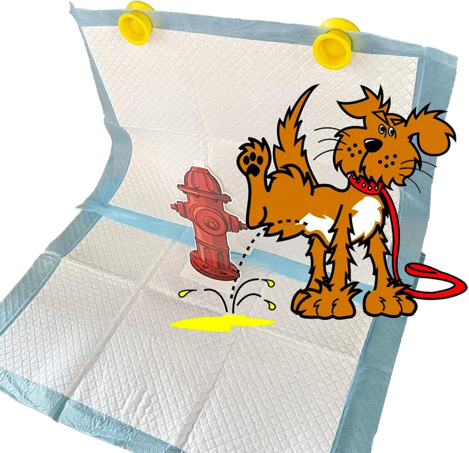 آموزش دهنده پد پوشک سگ، راهنمای بهداشتی و منحصر به فرد ادرار حیوانات خانگی به شکل شیر آتش نشانی، قابل حمل و کاربردی برای داخل و خارج از منزل، پیش فرض