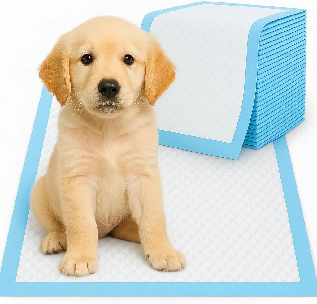 پدهای جاذب یکبار مصرف، خشک کننده سریع و ضد نشت برای سگ ها، پدهای آموزشی توله سگ با فناوری فوق جاذب 5 لایه، 60x60 سانتی متر، 20 عدد - ایده آل برای توله سگ ها، گربه ها، خرگوش ها و حیوانات خانگی مسن