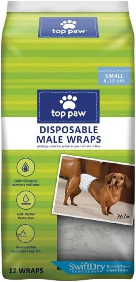 پوشک سگ نر یکبار مصرف تاپ پا (کوچک)