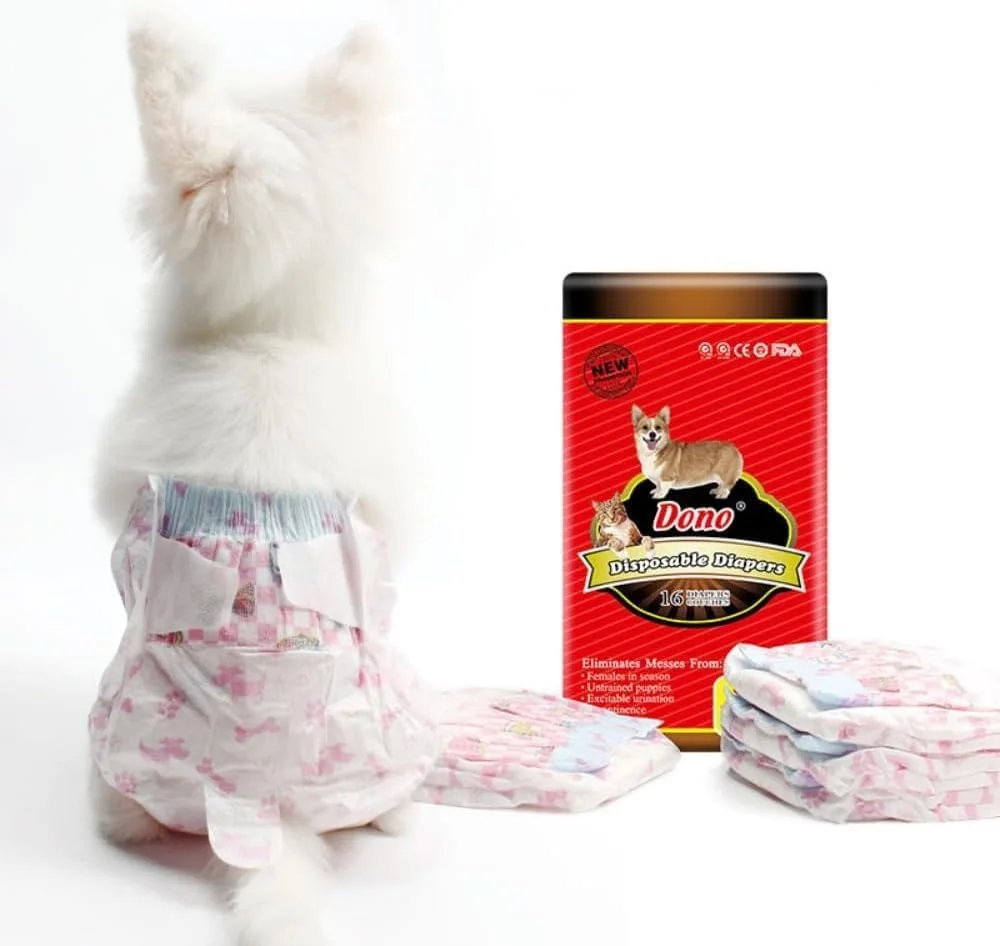 پوشک یکبار مصرف سگ ماده، 16 عدد