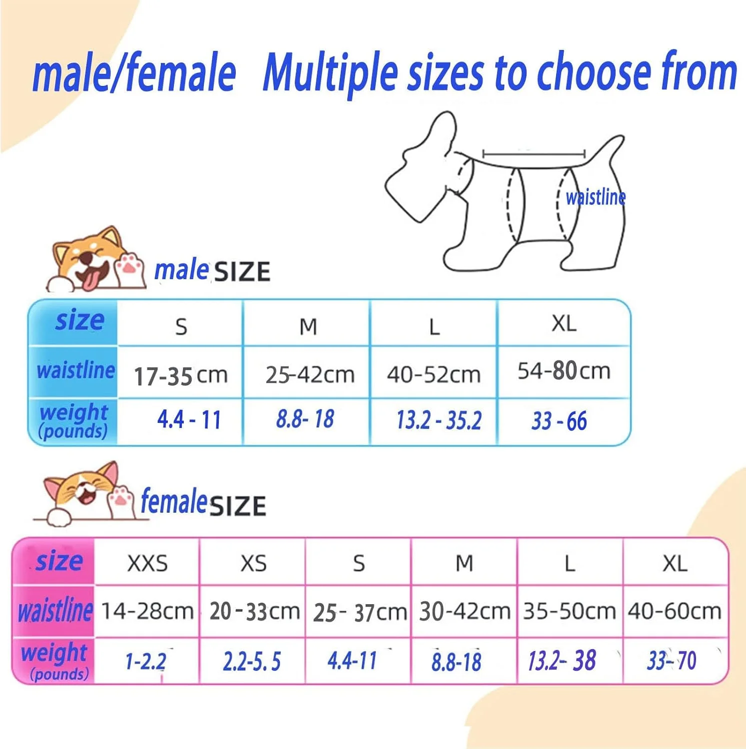 پوشک یکبار مصرف حیوانات خانگی ضد نشت جانبی برای سگ و گربه های ماده، فوق العاده جاذب و ضد نشت، مناسب برای آموزش ادرار سگ و گربه، بی اختیاری ادرار، 20 عدد (سایز: L-(20 عدد) پوشک یکبار مصرف حیوانات خانگی ضد نشت جانبی برای سگ و گربه های ماده، فوق العاده جاذب و ضد نشت، مناسب برای آموزش ادرار سگ و گربه، بی اختیاری ادرار، 20 عدد (سایز: L-(20 عدد)