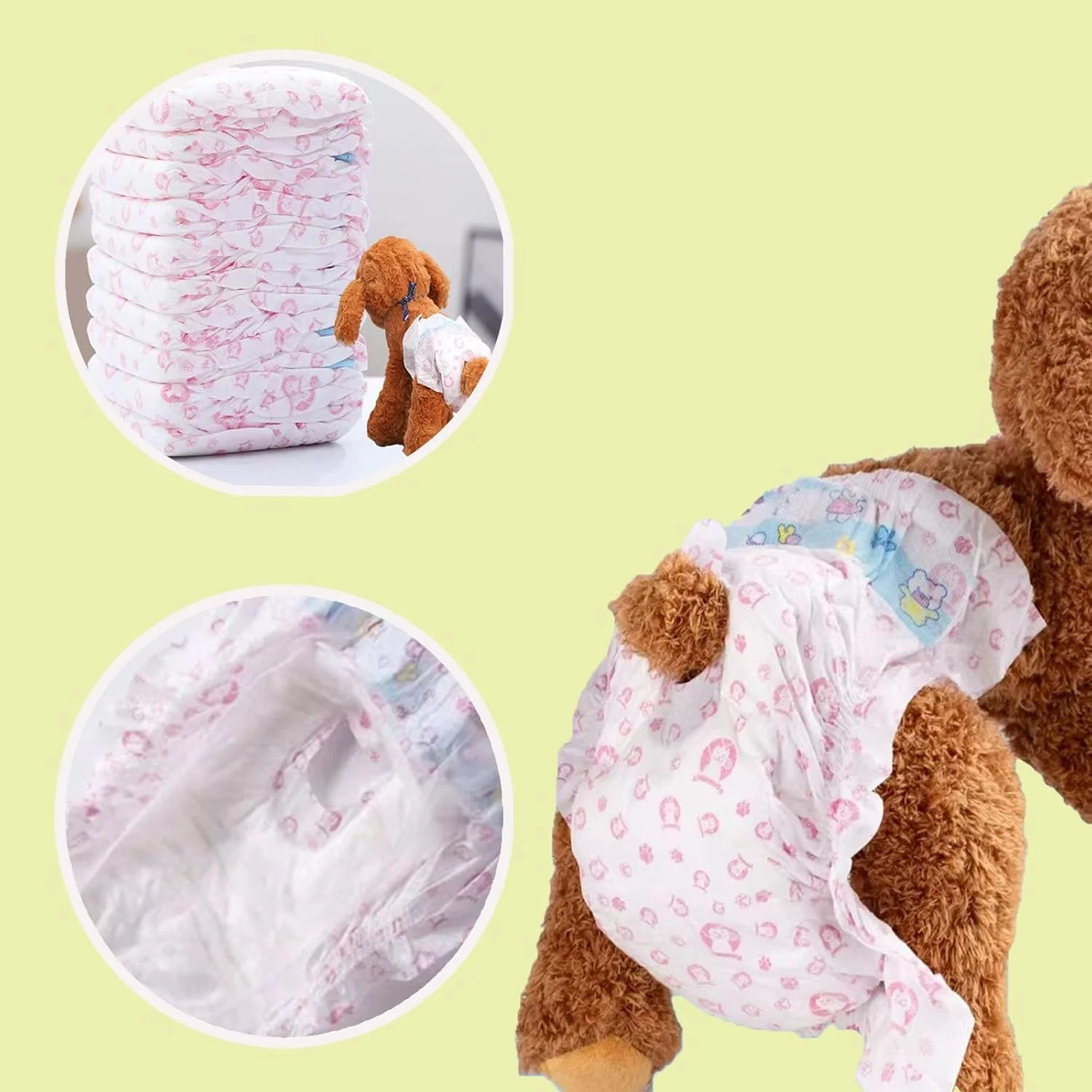 پوشک یکبار مصرف حیوانات خانگی ضد نشت جانبی برای سگ و گربه های ماده، فوق العاده جاذب و ضد نشت، مناسب برای آموزش ادرار سگ و گربه، بی اختیاری ادرار، 20 عدد (سایز: L-(20 عدد) پوشک یکبار مصرف حیوانات خانگی ضد نشت جانبی برای سگ و گربه های ماده، فوق العاده جاذب و ضد نشت، مناسب برای آموزش ادرار سگ و گربه، بی اختیاری ادرار، 20 عدد (سایز: L-(20 عدد)