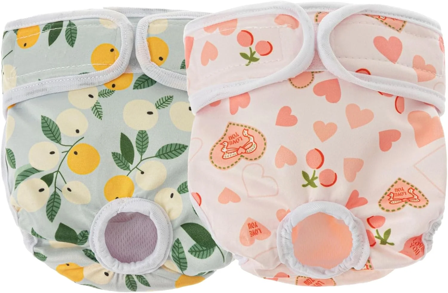 دو بسته پوشک سگ و گربه، بسیار ضد نشت، قابل شستشو و استفاده مجدد، شورت برای سگ های ماده در گرما، سگ های ماده در دوران قاعدگی، توله سگ های بی اختیاری