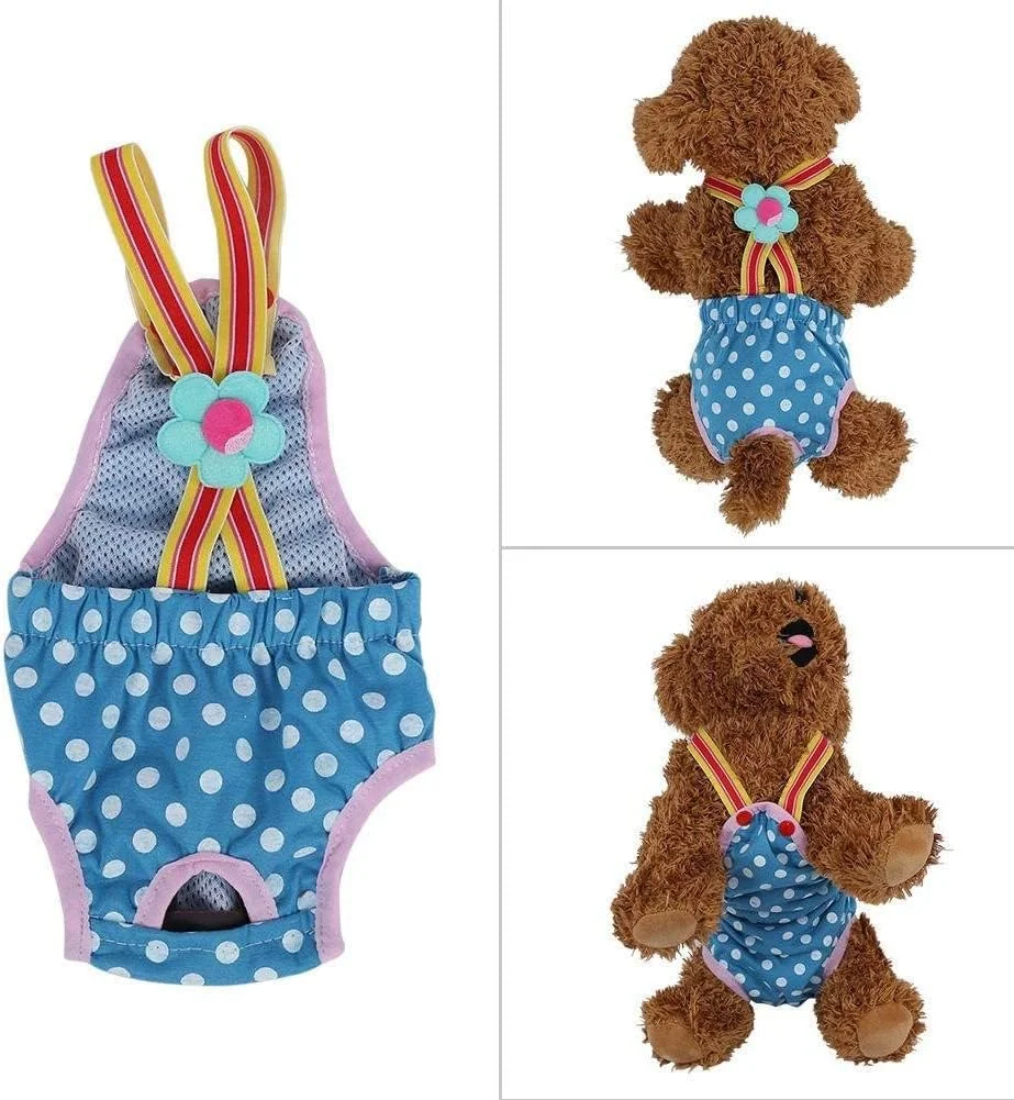 شورت سگ، لباس توله سگ قابل شستشو برای سگ های ماده، بی اختیاری ادرار حیوانات خانگی و سفرهای طولانی