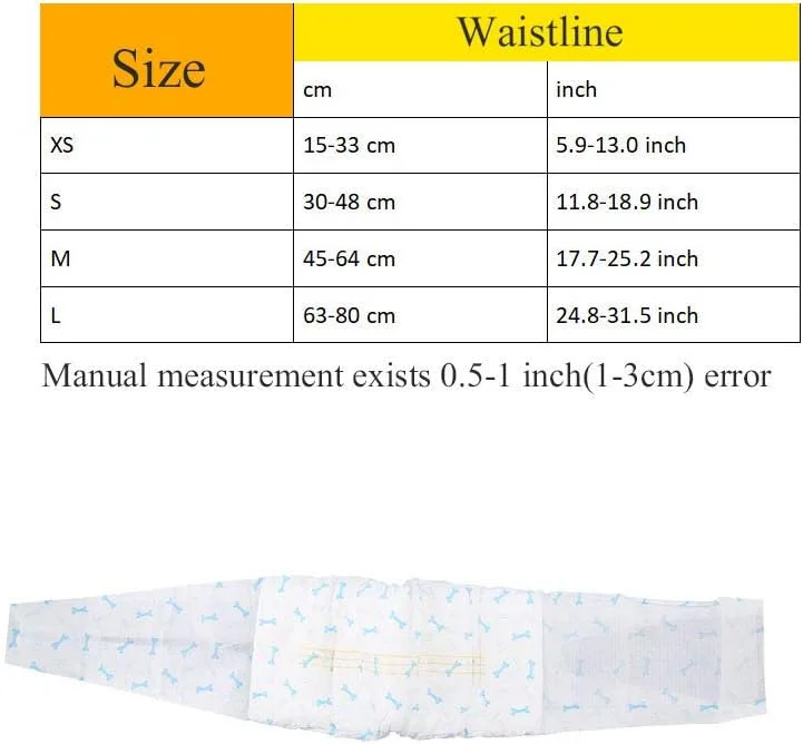 پوشک سگ، دورپیچ شکمی برای سگ نر، پوشک جاذب فوق العاده، شلوار بهداشتی نرم و مناسب برای مشکلات علامت گذاری سگ نر، بی اختیاری ادرار