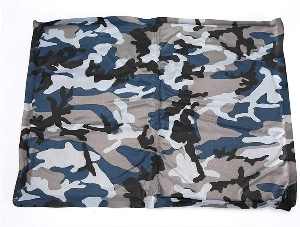 تخت خواب خنک کننده تابستانی حیوانات خانگی، تشک خنک کننده سگ، مبل گربه، محصولات حیوانات خانگی، تخت سگ خنک کننده، مبلمان، تشک نرم حیوانات خانگی، لوازم حیوانات خانگی Jinlyp (رنگ: استتار آبی، سایز: L 65x50cm)