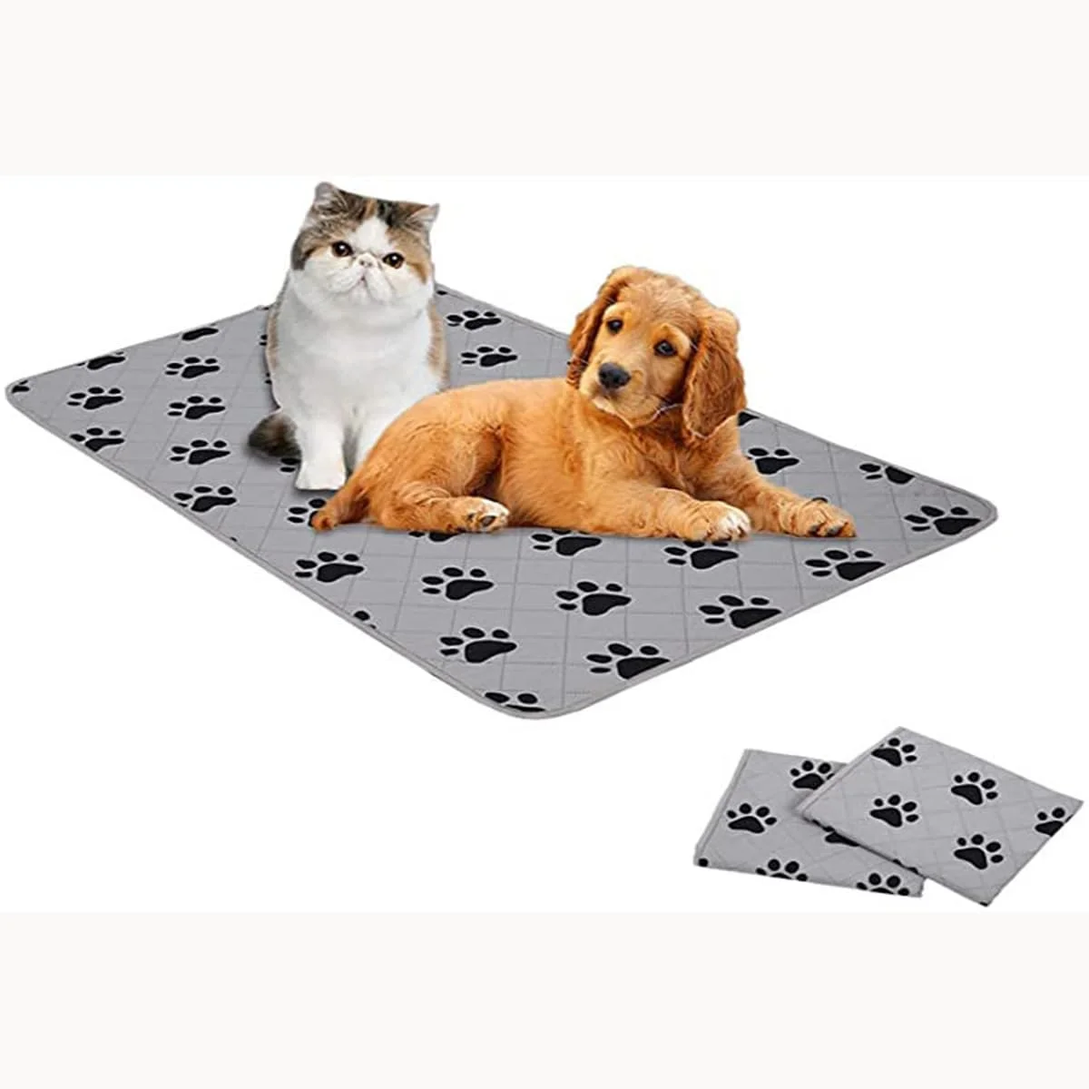 پدهای سگ دفسدار 50 * 70 سانتی متر، قابل شستشو و استفاده مجدد، بسیار جاذب، ضد لغزش، مناسب برای آموزش سگ، زایمان، ادرار، آموزش و بازی
