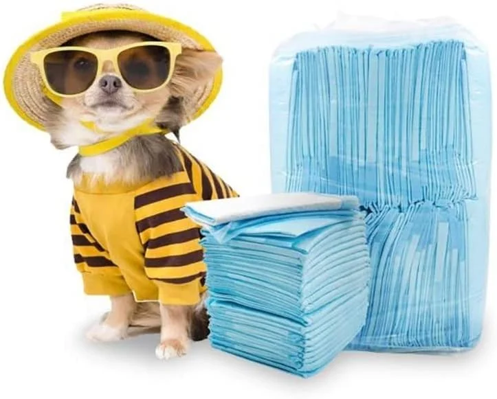 پدهای آموزش ادرار سگ و توله سگ DDS Store، 5 لایه ضد نشت با سطح خشک شونده سریع، 45"X60"، فوق العاده جاذب و مواد ضخیم تر، خشک شدن سریع برای سگ گربه خرگوش (بسته 50 عددی)