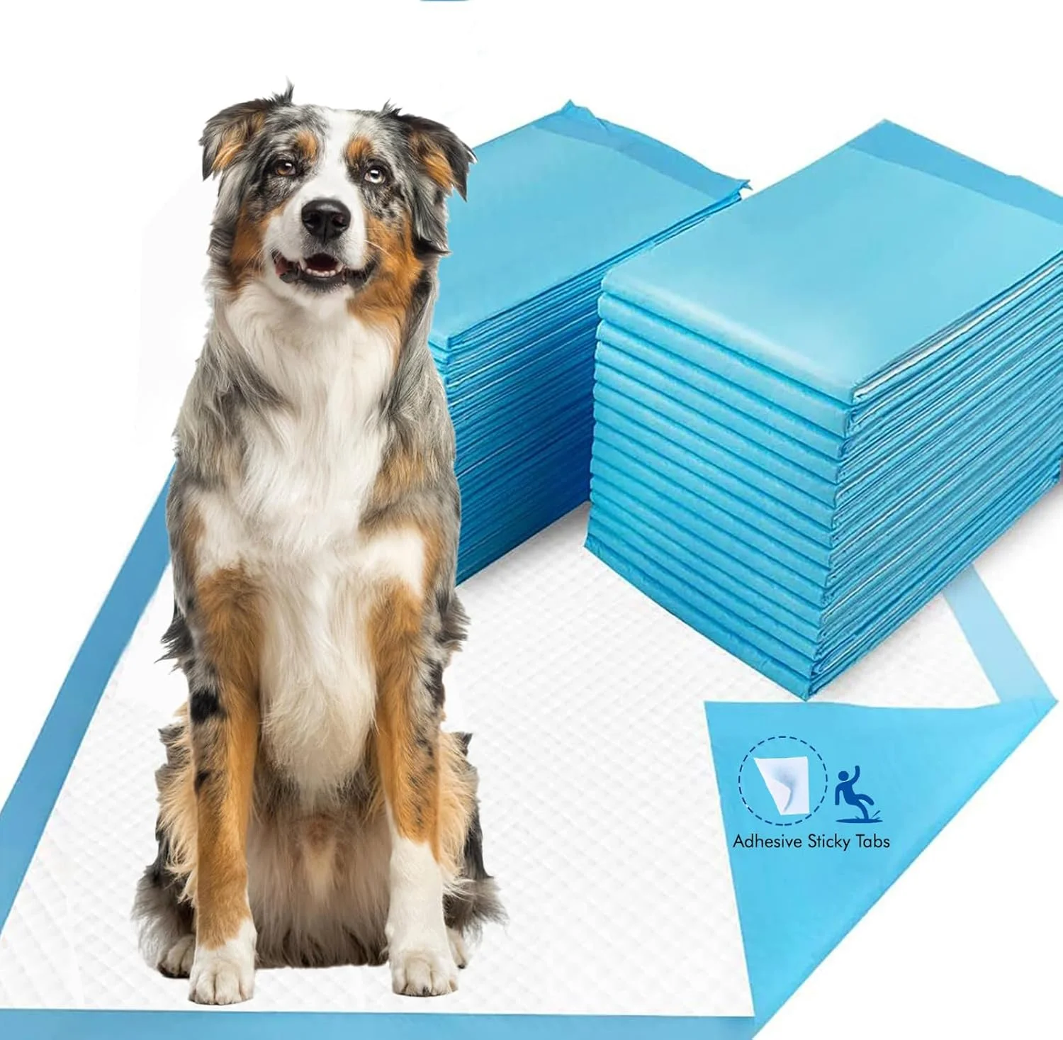 داریو - بسته 10 عددی - خیلی بزرگ (XL) 90x60 سانتی متر - پدهای ادرار یکبار مصرف برای سگ، گربه و پدهای آموزشی توله سگ با نوارهای چسبی کف | ضد نشت | جذب بالا