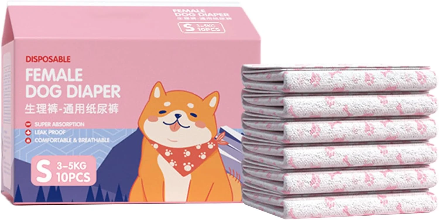 پوشک سگ | پد مخصوص دوران قاعدگی سگ | پوشش الاستیک راحت و ضد نشت برای آموزش و جلوگیری از حوادث داخل خانه