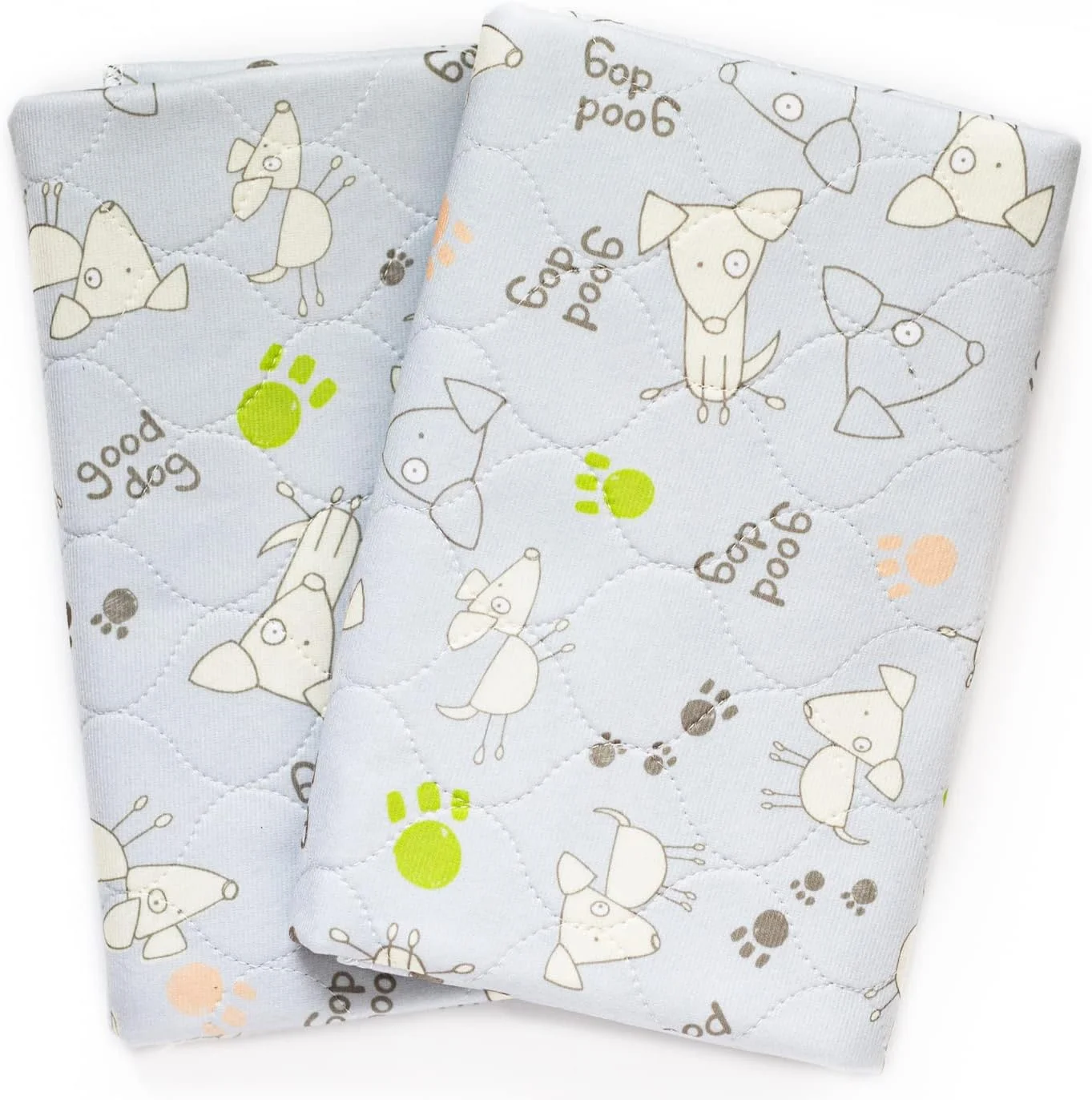 پد ادرار سگ قابل شستشو (بسته 2 عددی) بزرگ خاکستری | لوازم آموزش توله سگ و حیوانات خانگی قابل استفاده مجدد | زیراندازهای جاذب | پدهای قابل شستشو برای زایمان، آموزش دستشویی و استفاده در باکس