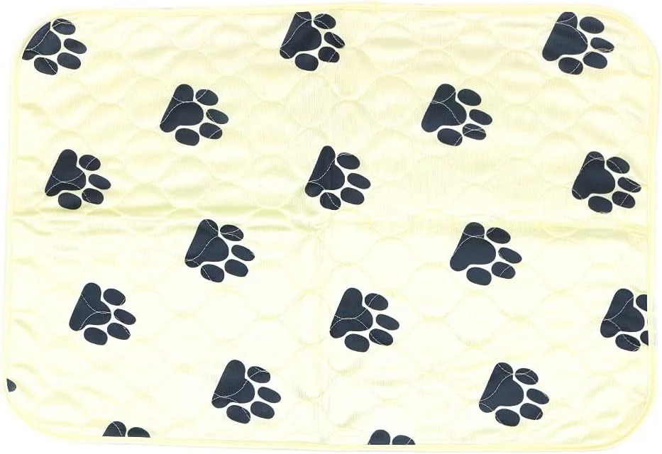 پد غیر لغزنده قفس سگ CENPEK، پد ادرار برای حیوانات خانگی، سگ ها، گربه ها، پدهای سگ قابل شستشو با پد آموزش سگ تنفسی و جاذب سریع - زرد