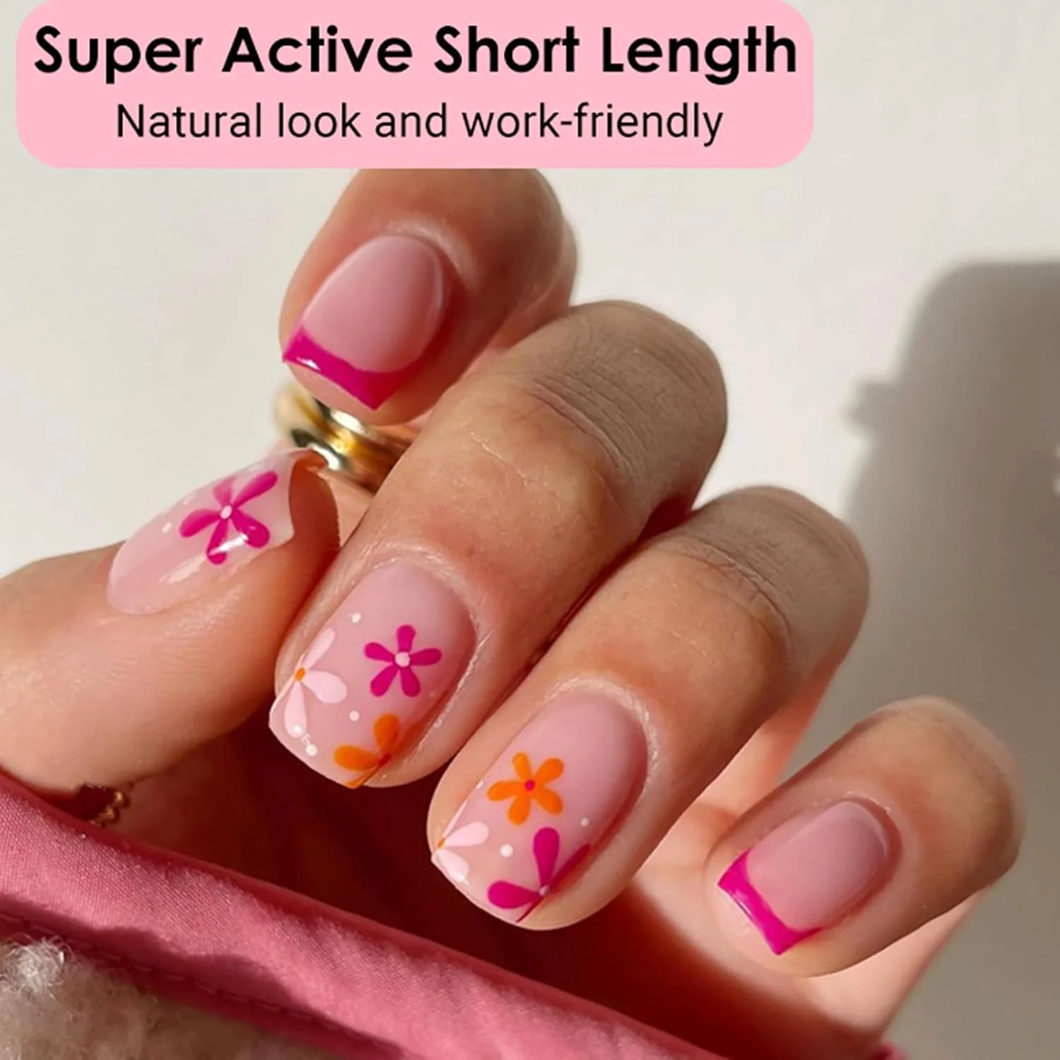 تیپ ناخن مربعی پهن خیلی کوتاه SINOKAME، عرض 15 میلی متر، طول اکتیو برای بستر ناخن های کوچک و پهن، با سایزهای 5 و 6 دوباره پر شده، 10 سایز 600 عددی، ناخن های مصنوعی شفاف خیلی کوتاه