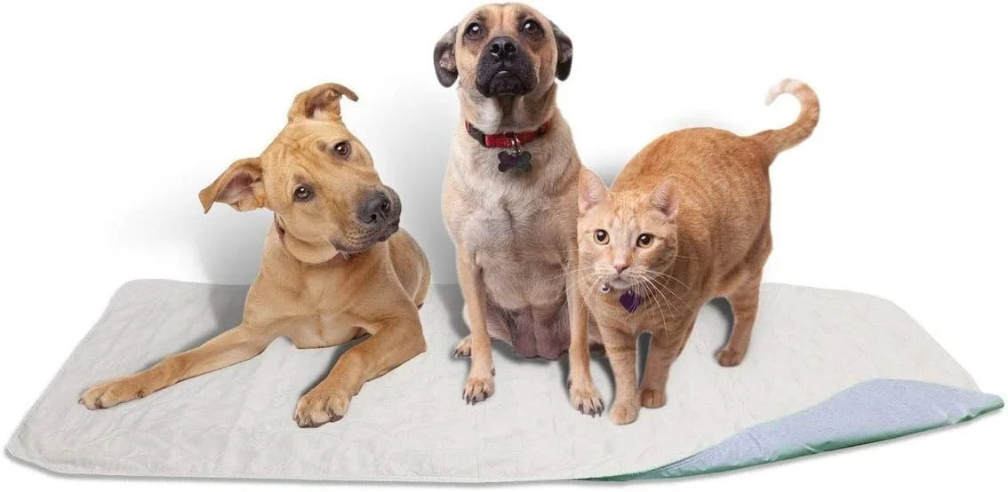 تاپ پنبه ای 100% Careoutfit سایز 36 x 52 - پدهای بزرگ ضد آب و قابل شستشو، مناسب برای آموزش سگ/توله سگ و مسافرت