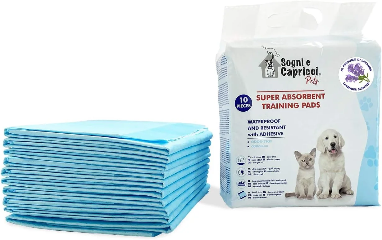 پد جاذب ادرار حیوانات خانگی Sogni e Capricci، اسطوخودوس، 1 بسته (80 عدد)