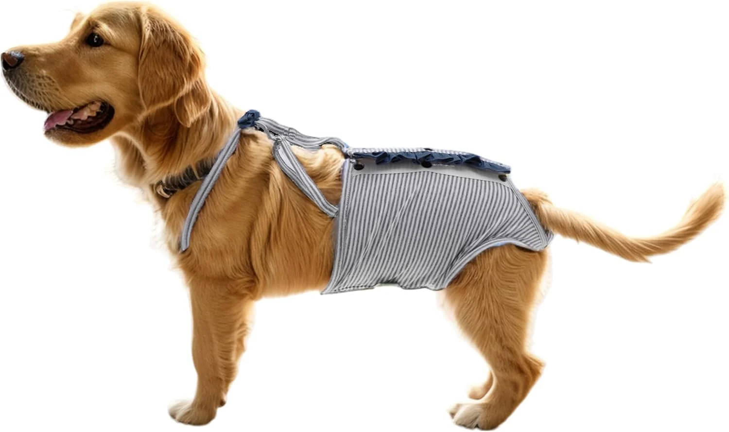 شلوار بهداشتی سگ کاپاستک با بند قابل تنظیم سایز ایکس لارج خاکستری سفید