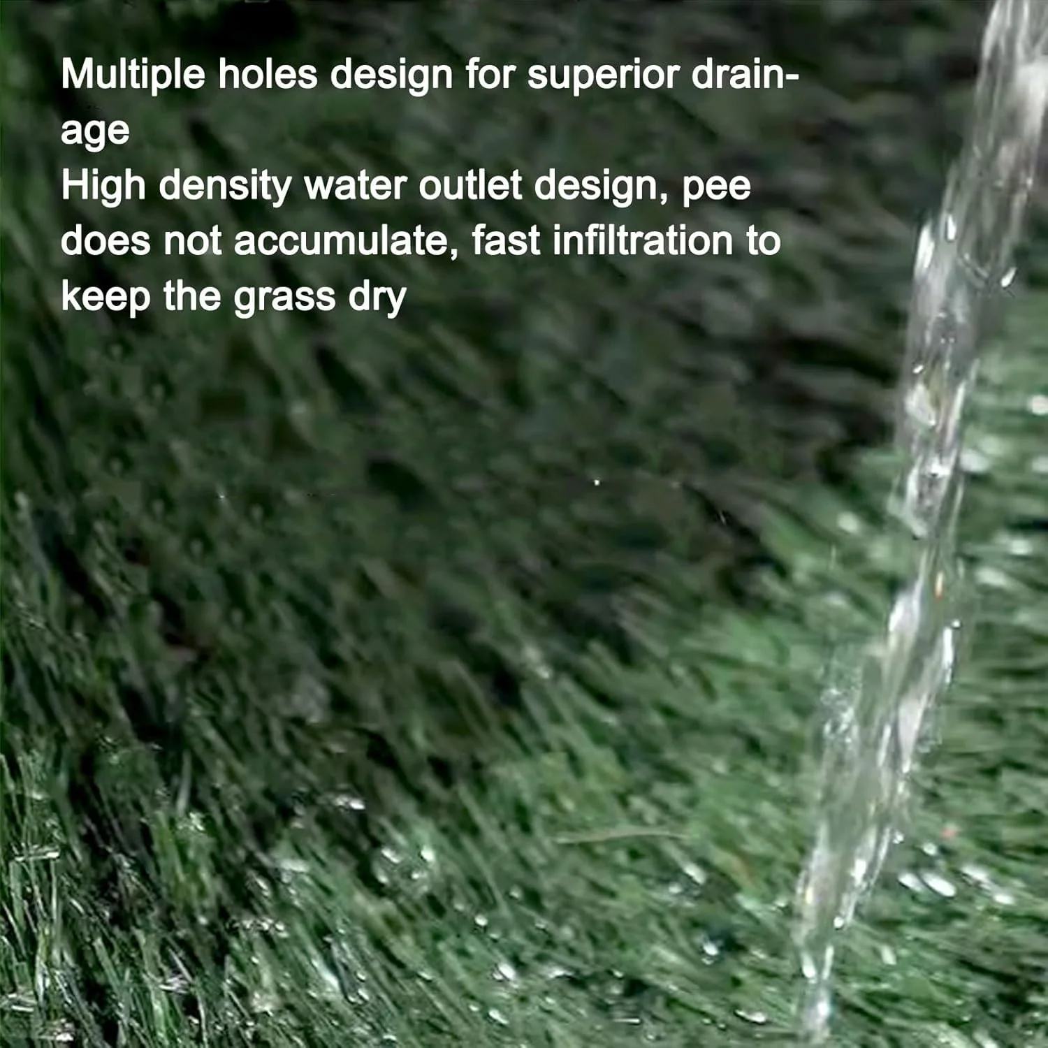 پد چمن سگ با سینی، ظرفیت بزرگ، مقاوم در برابر بو، توالت چمن مصنوعی توله سگ، پد ادرار آموزش سگ چمن مصنوعی برای داخل و خارج از خانه (سایز بزرگ با بافل)