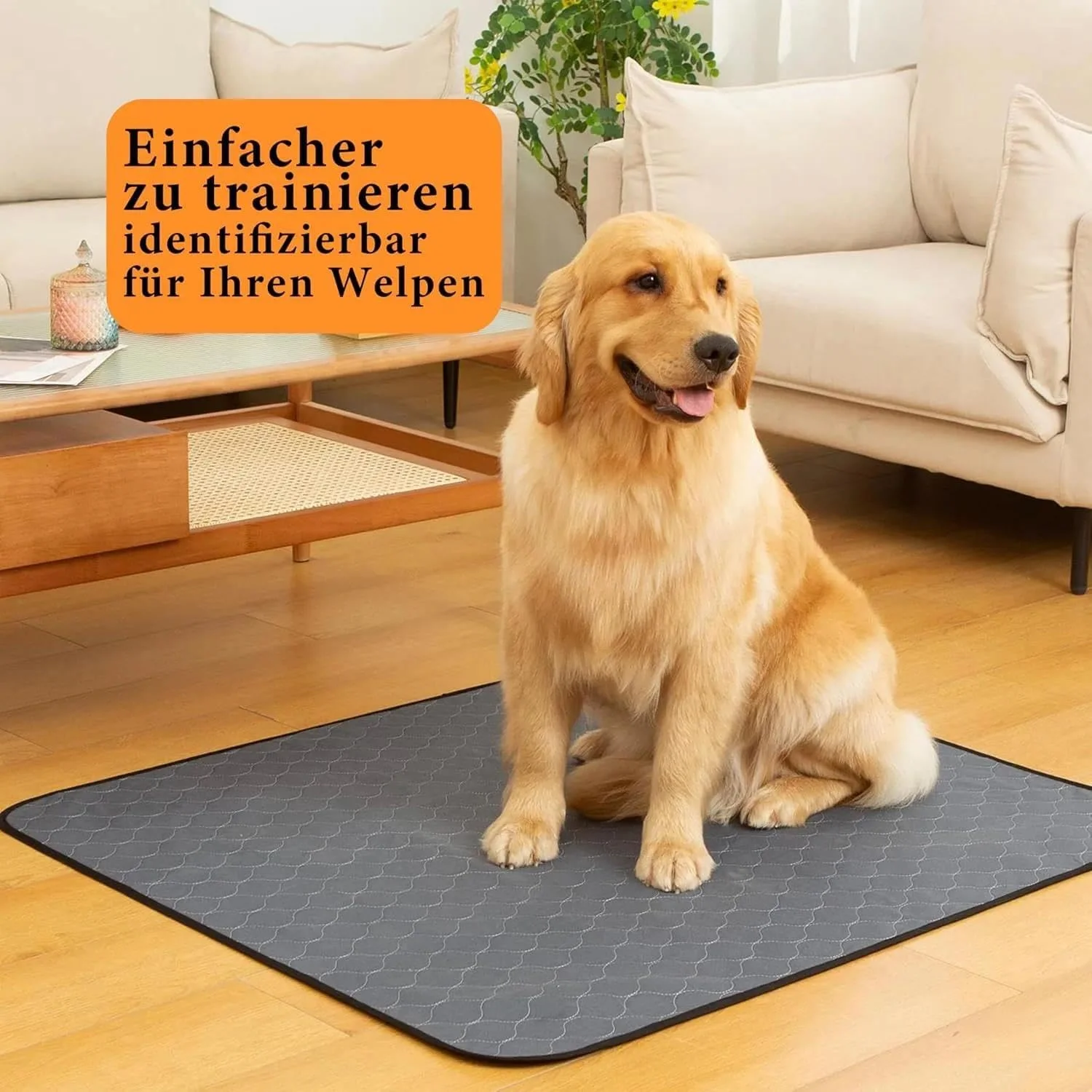 ست 5 عددی زیرانداز سگ قابل استفاده مجدد (91 x 104 سانتی متر) - پد ادرار حیوانات خانگی قابل شستشو، جذب سریع، ضد آب برای توله سگ ها و سگ های دارای بی اختیاری