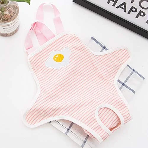 شورت بهداشتی سگ ماده قابل استفاده مجدد BT Bear، شورت سگ ماده دوست داشتنی قابل شستشو در ماشین لباسشویی برای توله سگ های کوچک (املت صورتی)