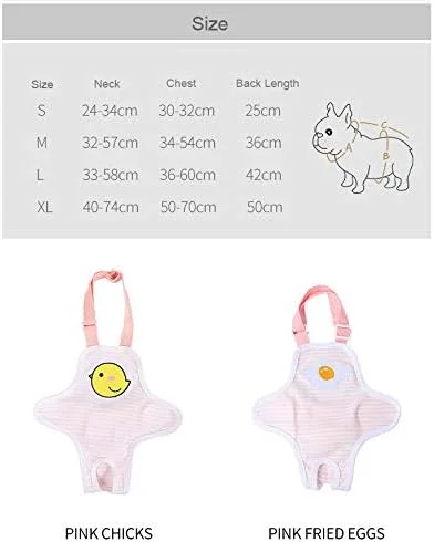 شورت بهداشتی سگ ماده قابل استفاده مجدد BT Bear، شورت سگ ماده دوست داشتنی قابل شستشو در ماشین لباسشویی برای توله سگ های کوچک (املت صورتی)