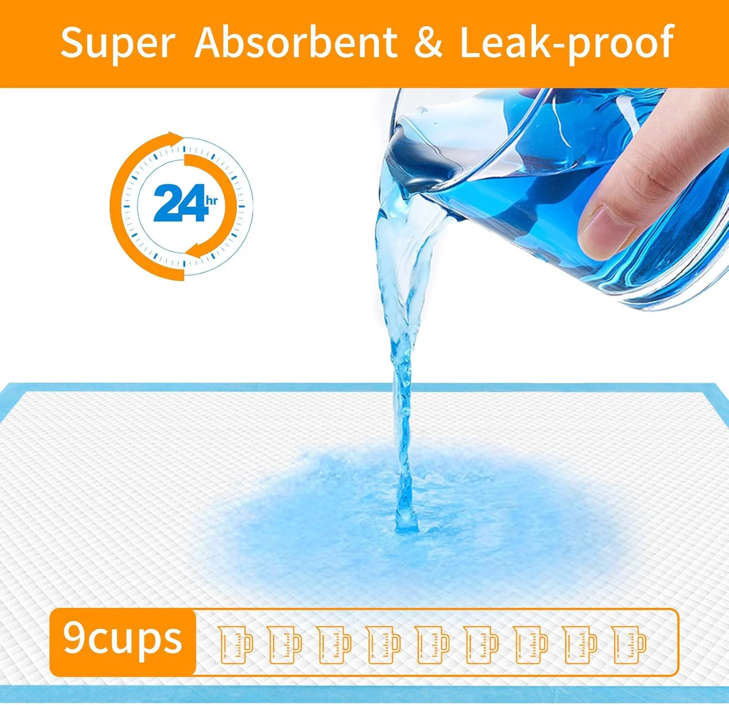 پدهای آموزشی سگ و توله سگ Bolux، 60x90 سانتی متر، پدهای ادرار یکبار مصرف سگ، 20 عدد بسیار جاذب و ضد نشت، پد ادرار خشک شونده سریع برای سگ، گربه، خرگوش یا سایر حیوانات خانگی آموزش دیده