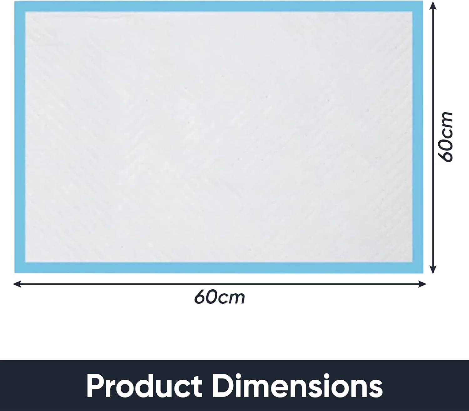 پدهای آموزشی سگ Bodyplus، بسته 50 عددی، 60x60 سانتی متر - پد ادرار سگ بزرگ با هسته جاذب 5 لایه ضد نشت - پدهای آموزش ادرار برای آموزش سگ در داخل خانه