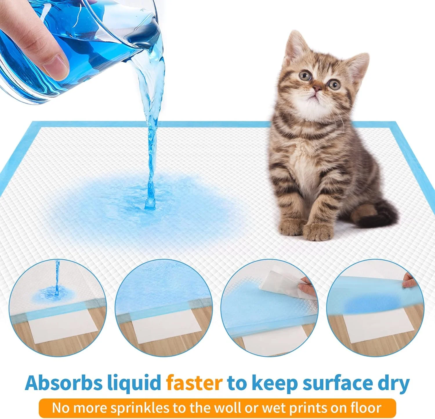 پدهای آموزشی سگ و توله سگ Bolux، 60x90 سانتی متر، پدهای ادرار یکبار مصرف سگ، 20 عدد بسیار جاذب و ضد نشت، پد ادرار خشک شونده سریع برای سگ، گربه، خرگوش یا سایر حیوانات خانگی آموزش دیده