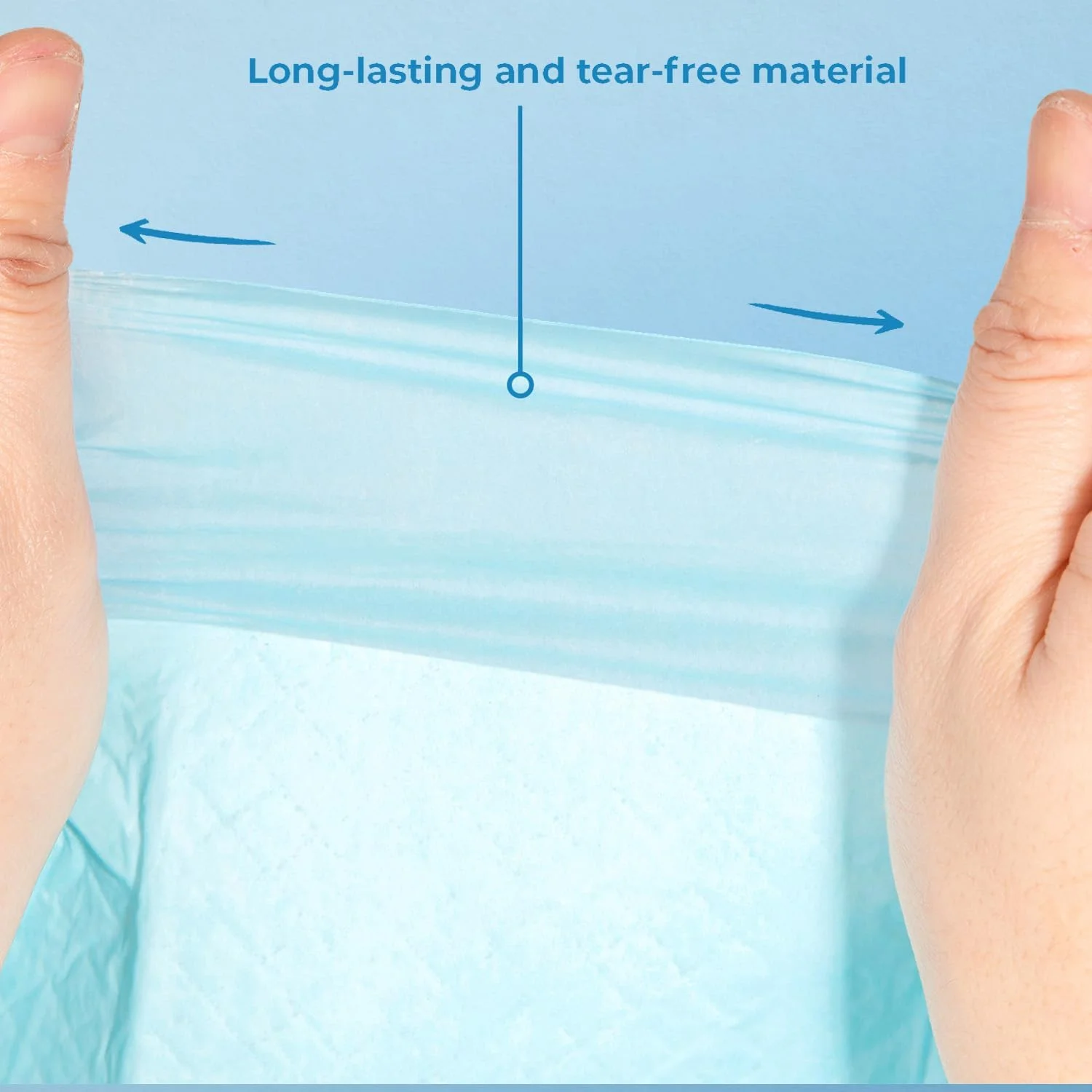 پدهای یکبار مصرف سگ و توله سگ، بسته 100 عددی، فوق العاده جاذب، مقاوم در برابر نشت و بدون رد برای حیوانات خانگی داخل خانه، محافظت از کف - آبی روشن، 91x70 سانتی متر