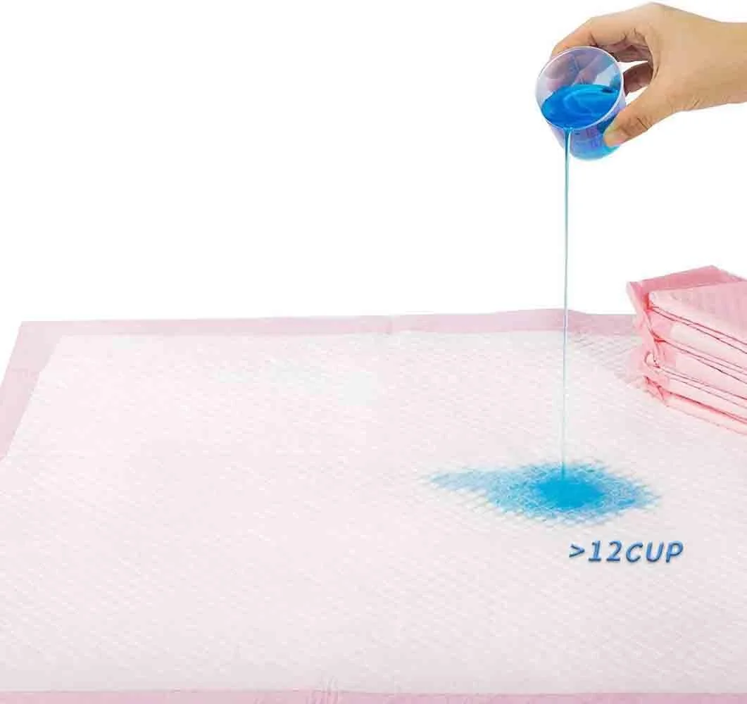 پدهای ادرار حیوانات خانگی BEONE، پوشک سگ فوق العاده جاذب BEONE، پدهای آموزش ادرار سگ، زیرانداز یکبار مصرف بهداشتی برای سگ و گربه، زیرانداز مرطوب تمیز و سالم (صورتی ضخیم 60 * 45 سانتی متر 50 عددی)