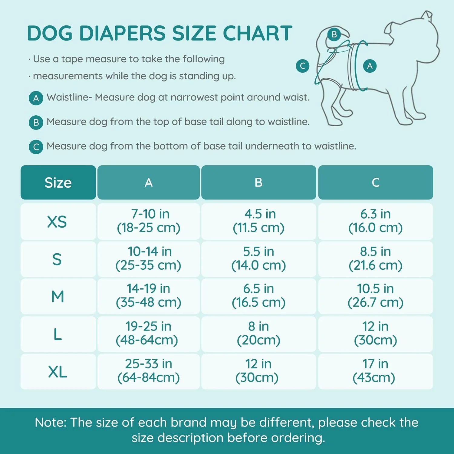 پوشک سگ ماده BELLA & PAL، بسته 3 عددی، پوشک سگ بسیار جاذب برای سگ های کوچک، پوشک توله سگ ضد نشت برای سگ ماده در دوران فحلی، بی اختیاری ادرار، ادرار هیجانی