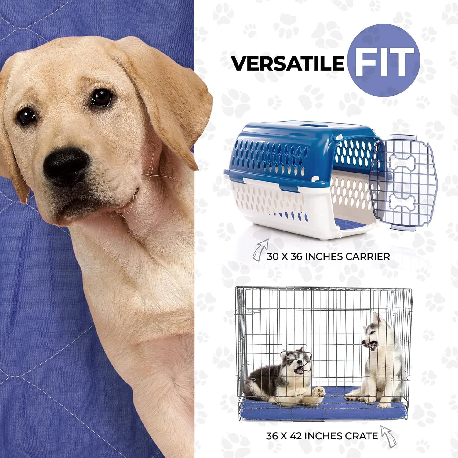 پدهای ادرار قابل استفاده مجدد حیوانات خانگی ساخت آمریکا برای مشکلات ادرار سگ و گربه | طراحی پیشرفته بدون نشتی + نشانگر رطوبت تغییر رنگ | 1 پد = 500 یکبار مصرف | پد ضد آب برای آموزش جعبه سگ یا پد ادرار گربه