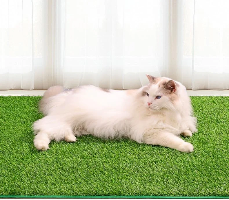 چمن مصنوعی قابل شستشو برای پدهای آموزشی توله سگ، چمن گربه مصنوعی برای گربه های داخل خانه، زنگوله های آموزش توالت سگ، پدهای توله سگ قابل استفاده مجدد، پد ادرار سگ چمن مصنوعی 46 * 70 سانتی متر