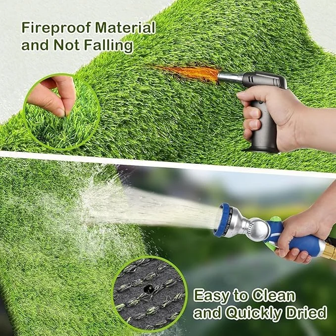 پد چمن مصنوعی برای محل ادرار سگ، 50x100 سانتی متر، حصیر چمن مصنوعی با سوراخ های زهکشی برای سگ ها/گربه های کوچک، تمیز کردن آسان