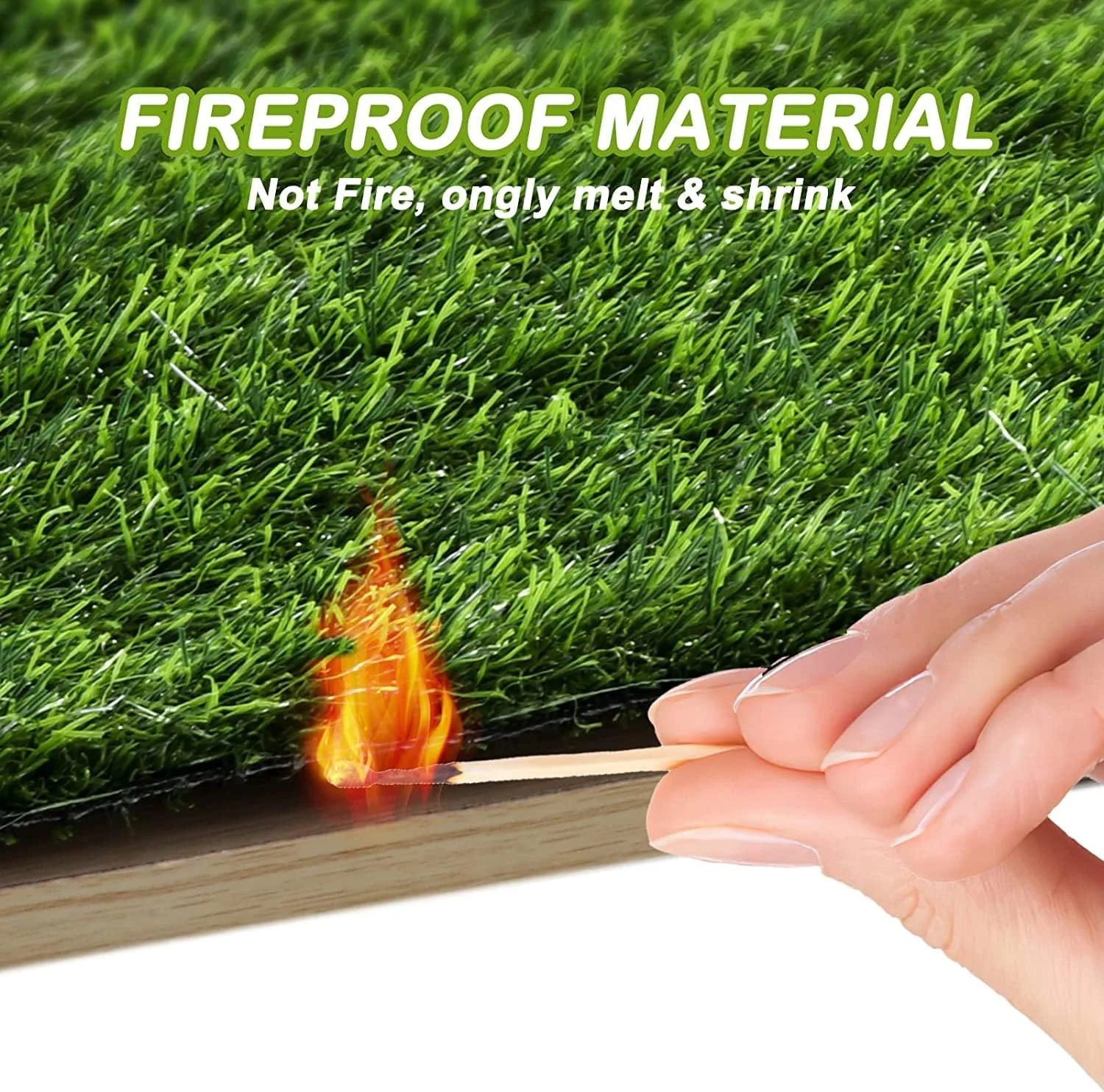 چمن مصنوعی، پد ادرار سگ 130x66 سانتی متر، فرش آموزش دستشویی سگ حرفه ای، پد چمن بزرگ سگ با سوراخ های زهکشی، چمن مصنوعی کفپوش داخلی و خارجی، پادری چمن مصنوعی (66x130 سانتی متر).