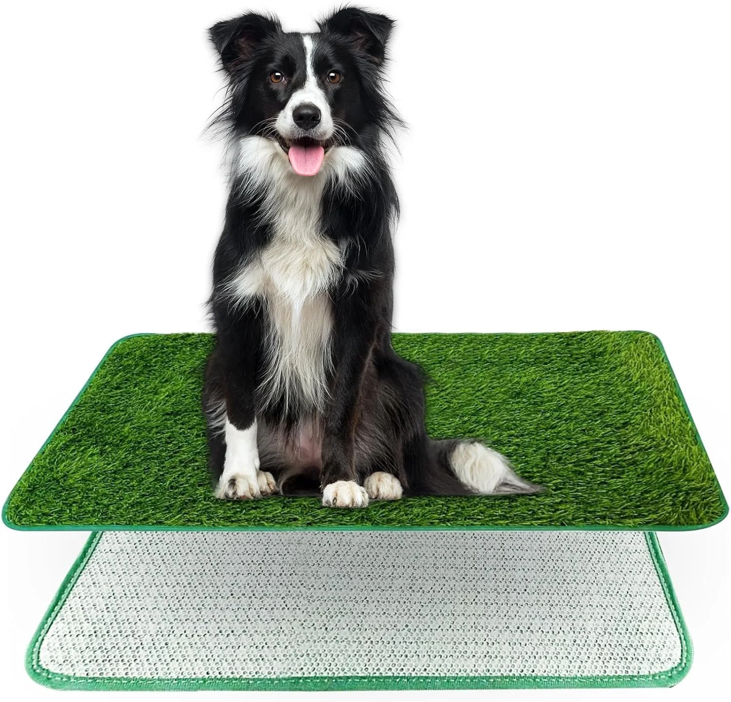 چمن مصنوعی برای سگ ها، 46×71 سانتی متر، پد ادرار سگ، سینی توالت سگ، پد آموزشی، چمن قابل شستشو برای سگ ها، چمن مصنوعی برای داخل و خارج از منزل