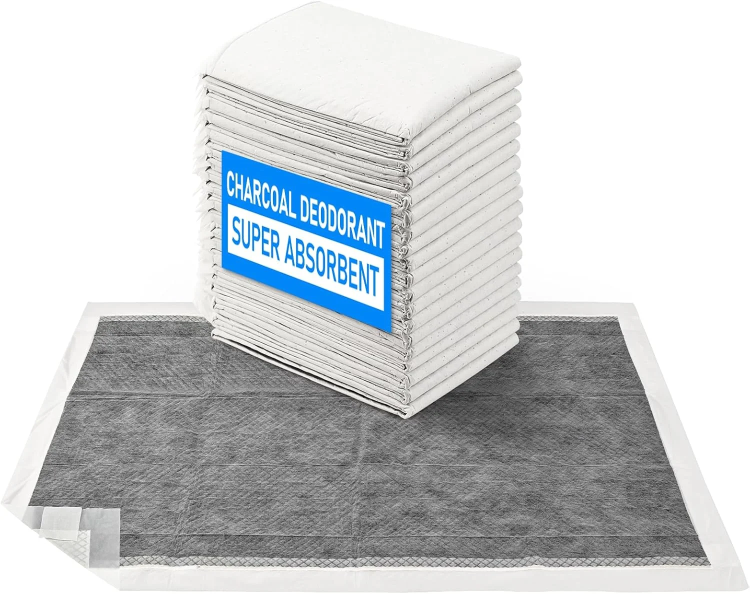 پدهای ادرار سگ ANITER. پدهای ادرار یکبار مصرف سگ سایز M 45*60cm، پدهای ادرار زغالی حیوانات خانگی کنترل کننده بو و فوق العاده جاذب، پد ادرار حیوانات خانگی، 7 لایه خشک شونده سریع و ضد نشت با زبانه های چسبی (50 عدد) پدهای ادرار سگ ANITER. پدهای ادرار یکبار مصرف سگ سایز M 45*60cm، پدهای ادرار زغالی حیوانات خانگی کنترل کننده بو و فوق العاده جاذب، پد ادرار حیوانات خانگی، 7 لایه خشک شونده سریع و ضد نشت با زبانه های چسبی (50 عدد)