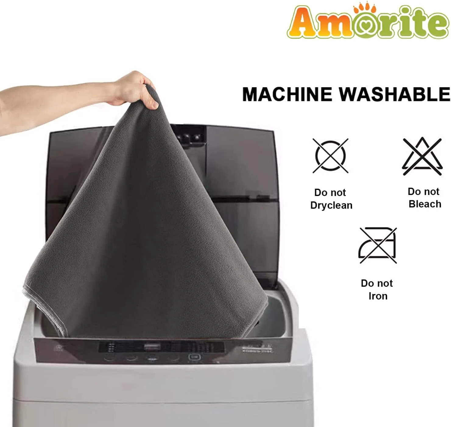 پدهای نخی قابل شستشو و ضد آب Amorite برای سگ ها (کوچک، آبی دریایی)