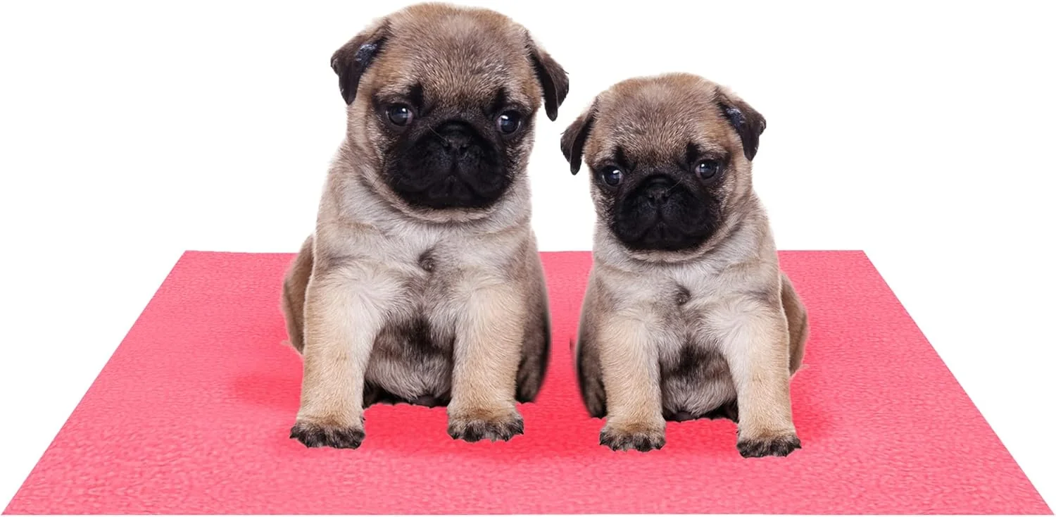 پدهای ضدآب قابل شستشو و استفاده مجدد Amorite | زیرانداز خشک حیوانات خانگی | پد آموزشی برای سگ ها، سایز 70 در 50 سانتی متر (صورتی سالمون کوچک)