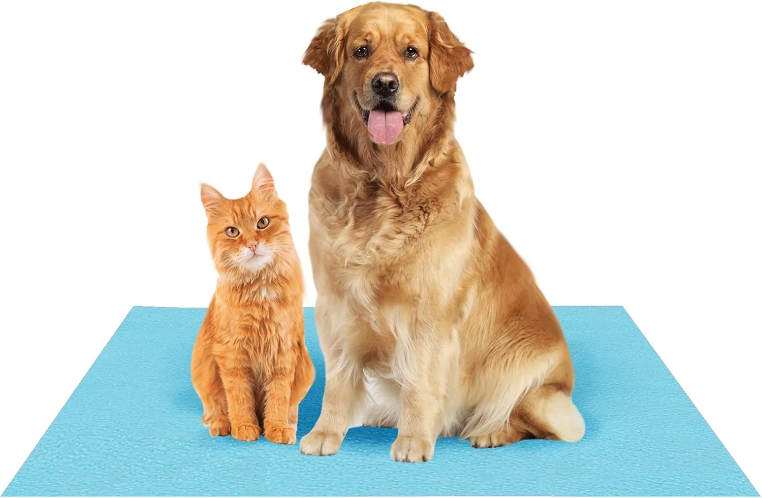 پدهای ضدآب، قابل شستشو و استفاده مجدد برای سگ ها (متوسط، آبی دریایی)