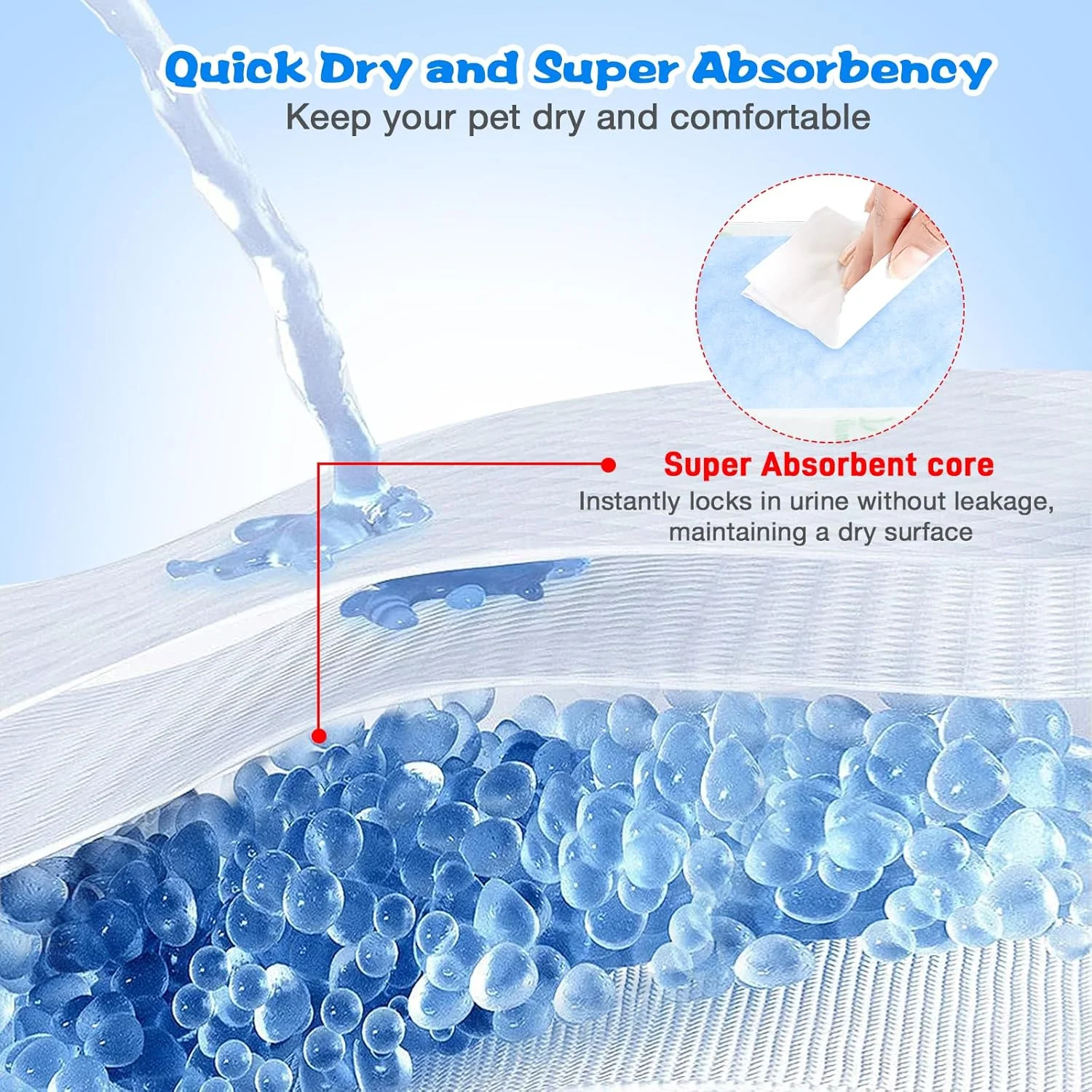 پدهای جاذب و ضد نشت سگ ALWZ-RDY، بسته 150 عددی، پدهای یکبار مصرف تقویت کننده پوشک سگ برای سگ های ماده و نر، مناسب برای اکثر شکم بندهای حیوانات خانگی، پوشش ها و پوشک های قاعدگی (سایز معمولی، 150 عددی)